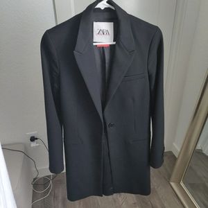 Zara Charlotte Gainsbourg blazer black XS